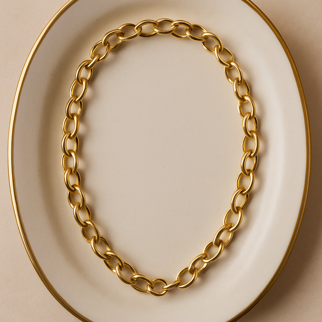 Bold Gold Link Chain Necklace