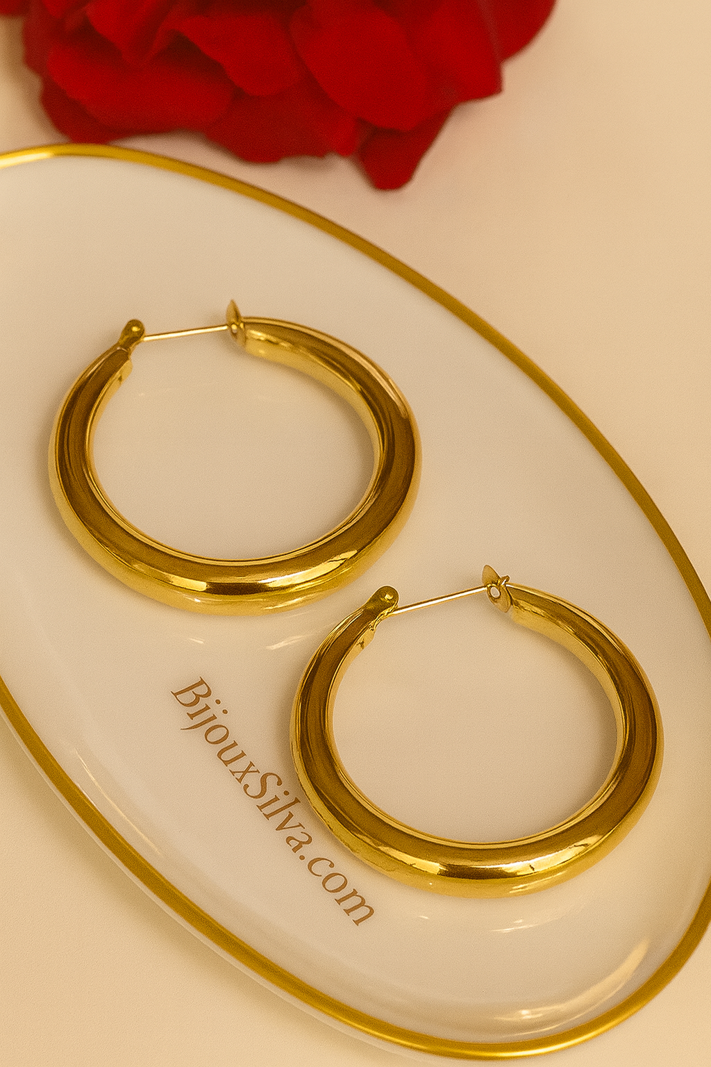Bold Gold Hoop Earrings