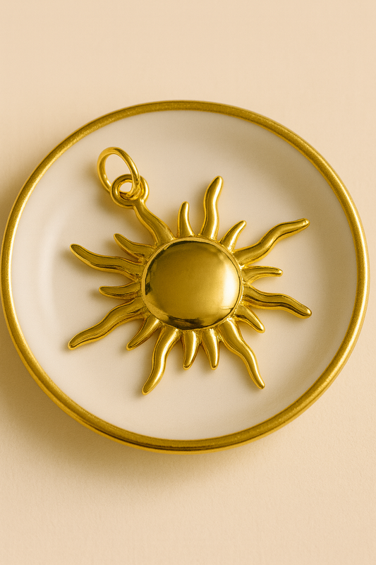 ☀️ Golden Sunray Stainless Steel Pendt