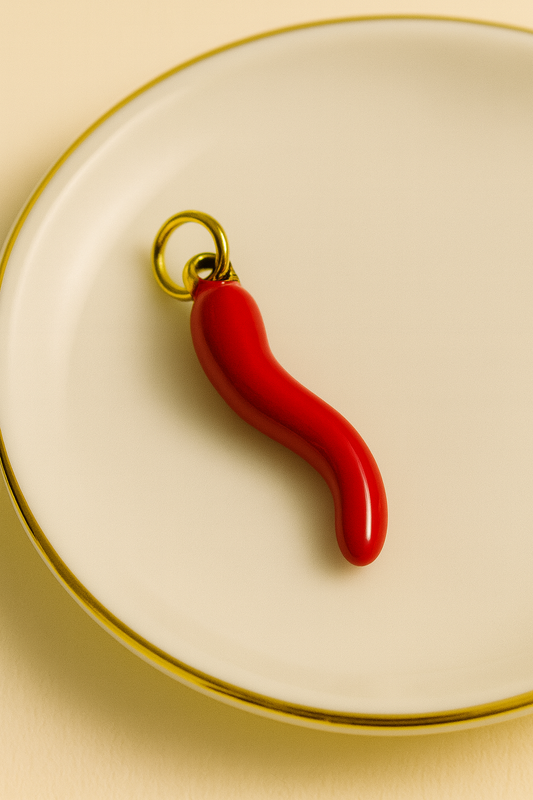 🌶️ Lucky Red Chili Stainless Steel Pendant