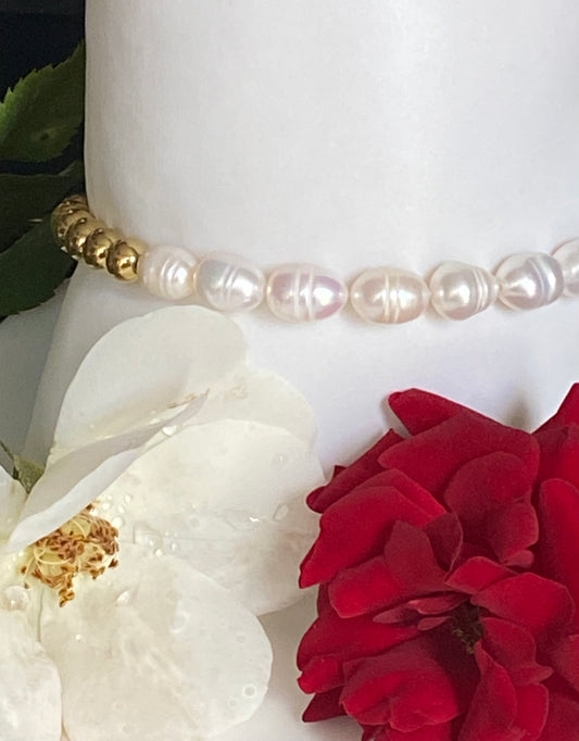 Golden Charm Pearl Mix Bracelet