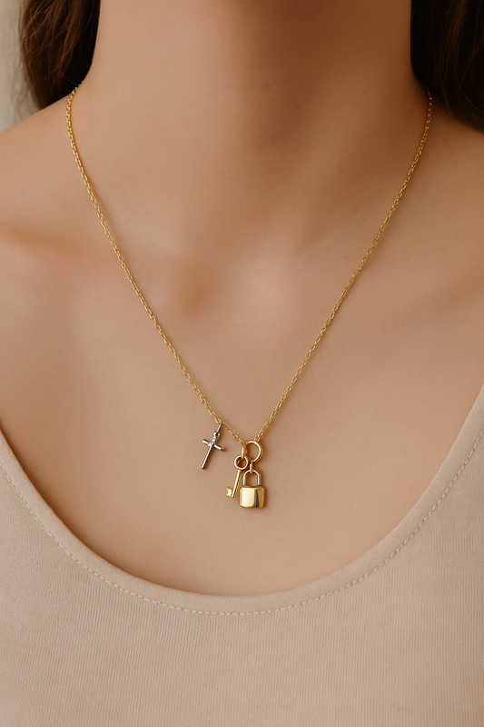 Key to My Heart Charm Necklace