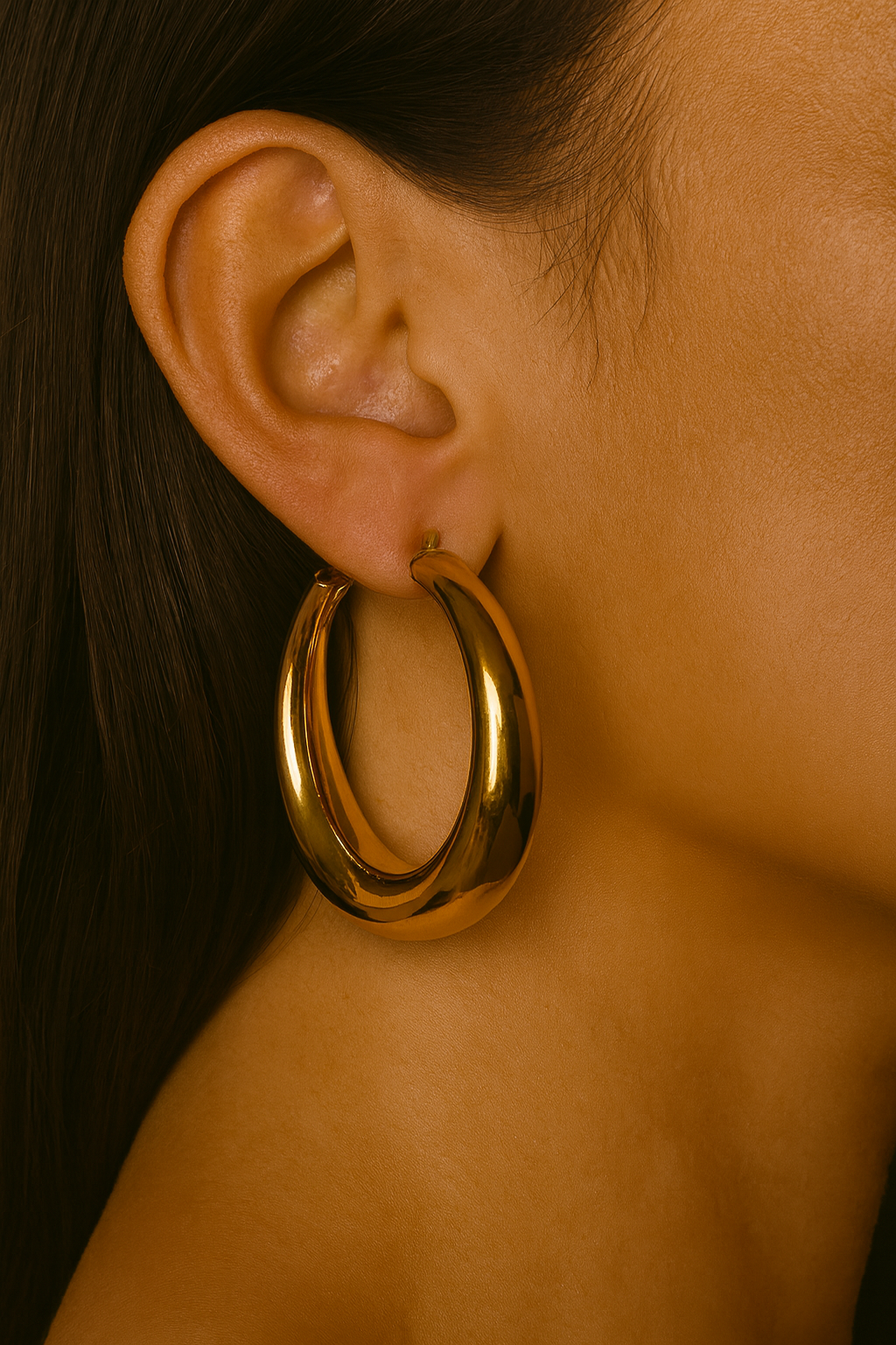 Bold Gold Hoop Earrings